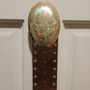 90s Leather belt / waist tie